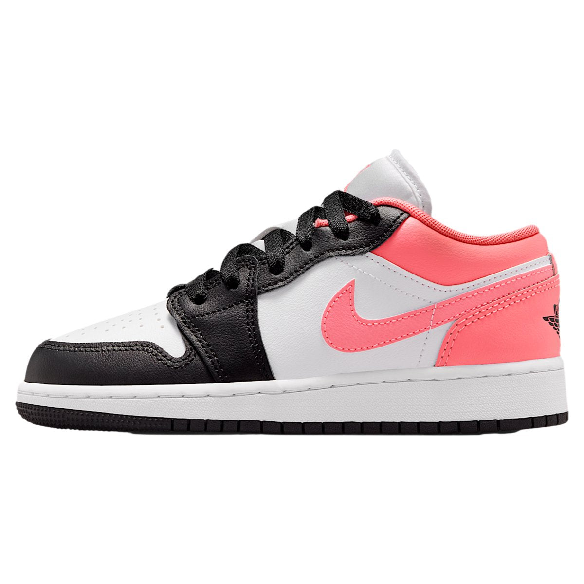 Jordan 1 Low Negro Mirada rosa (GS)