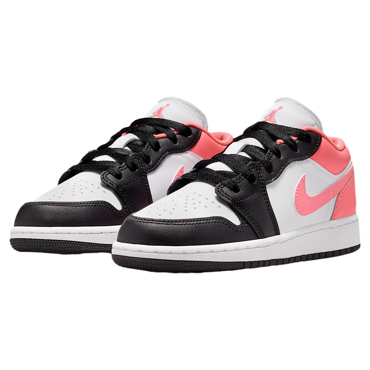 Jordan 1 Low Negro Mirada rosa (GS)