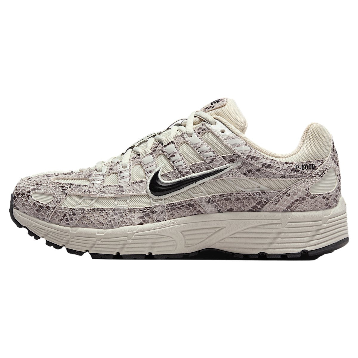 Nike P-6000 SE Piel de serpiente Hueso claro Negro (W)