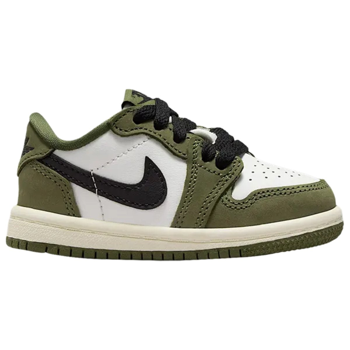 Jordan 1 Retro Low Medium Olive Summit White Sail Black (TD)