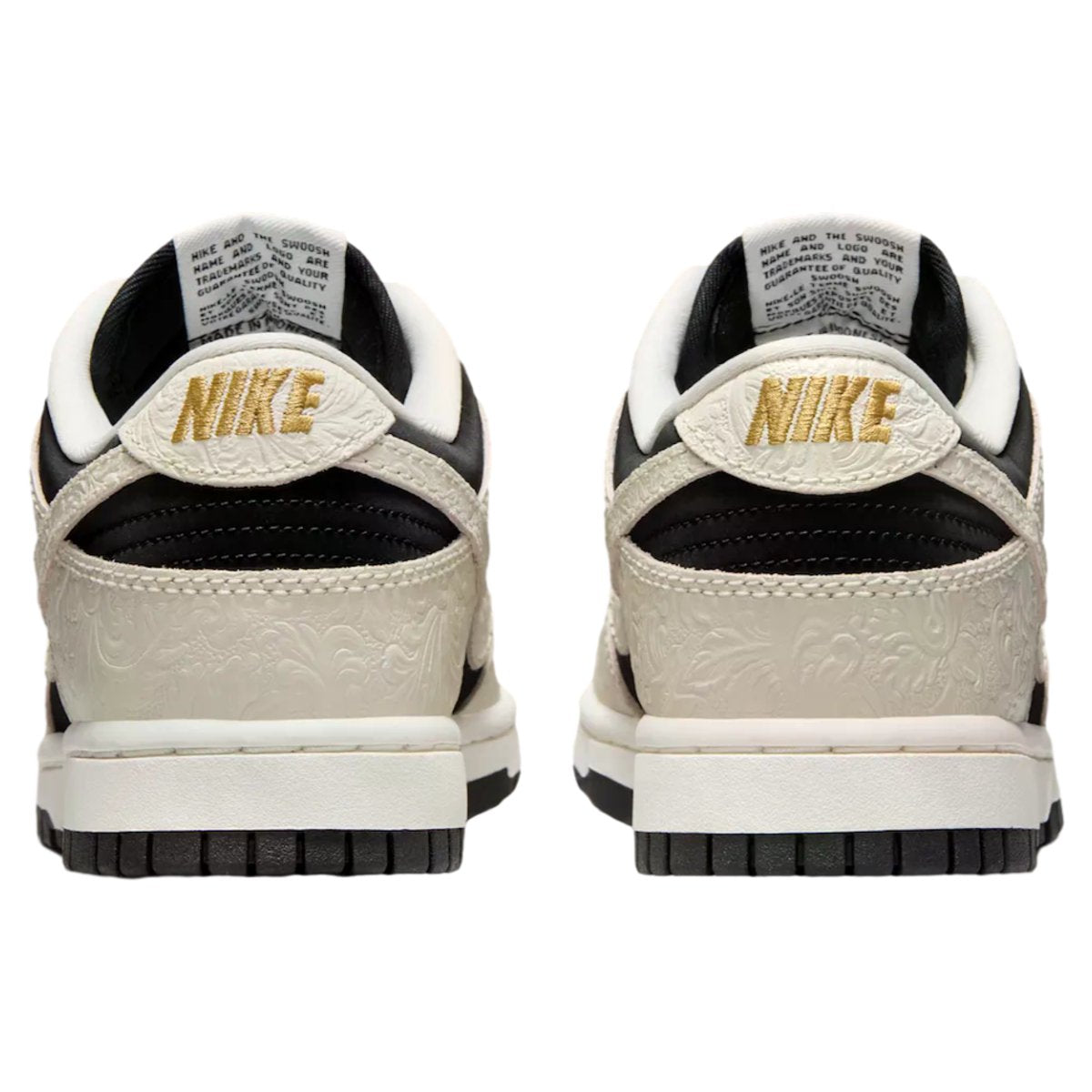 Nike Dunk Low Embossed zwart zeil (W)