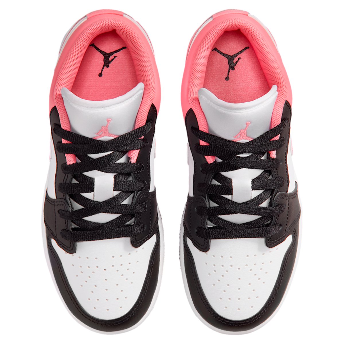 Jordan 1 Low Negro Mirada rosa (GS)