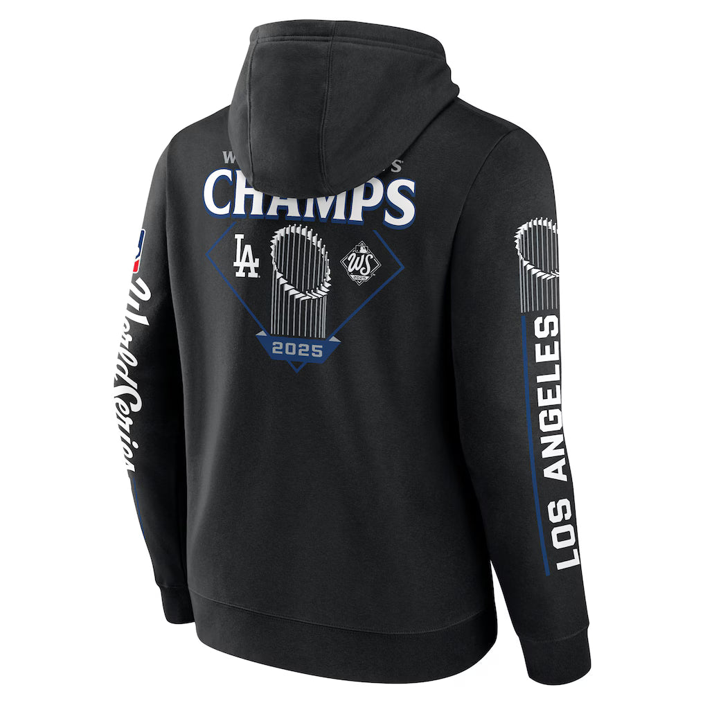 Felpa con Cappuccio Nera Campioni World Series 2025 Los Angeles Dodgers