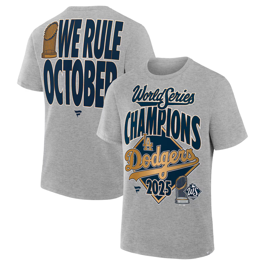 T-shirt autentica Spogliatoio Campioni World Series 2025 Los Angeles Dodgers