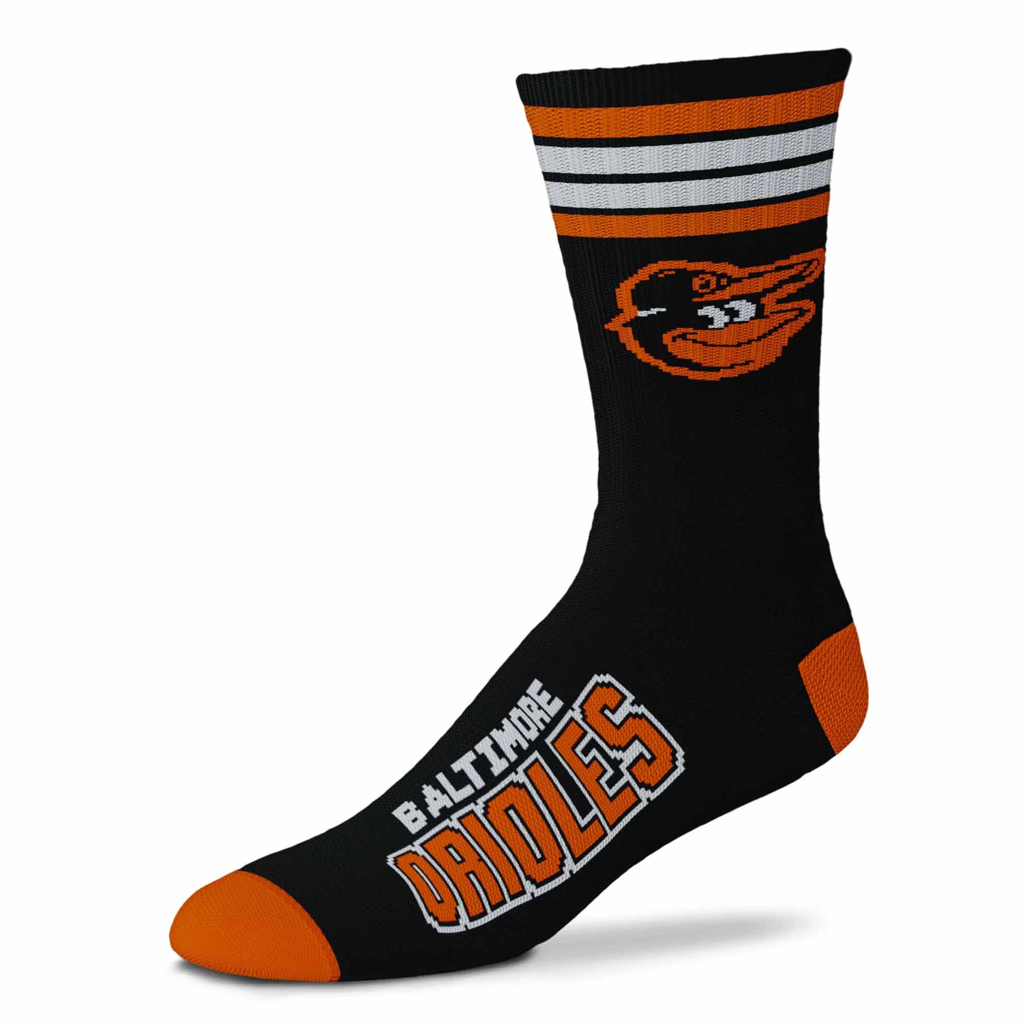 MLB 4-Stripe "Deuce" Performance Crew Socks - CHOOSE YOUR TEAM