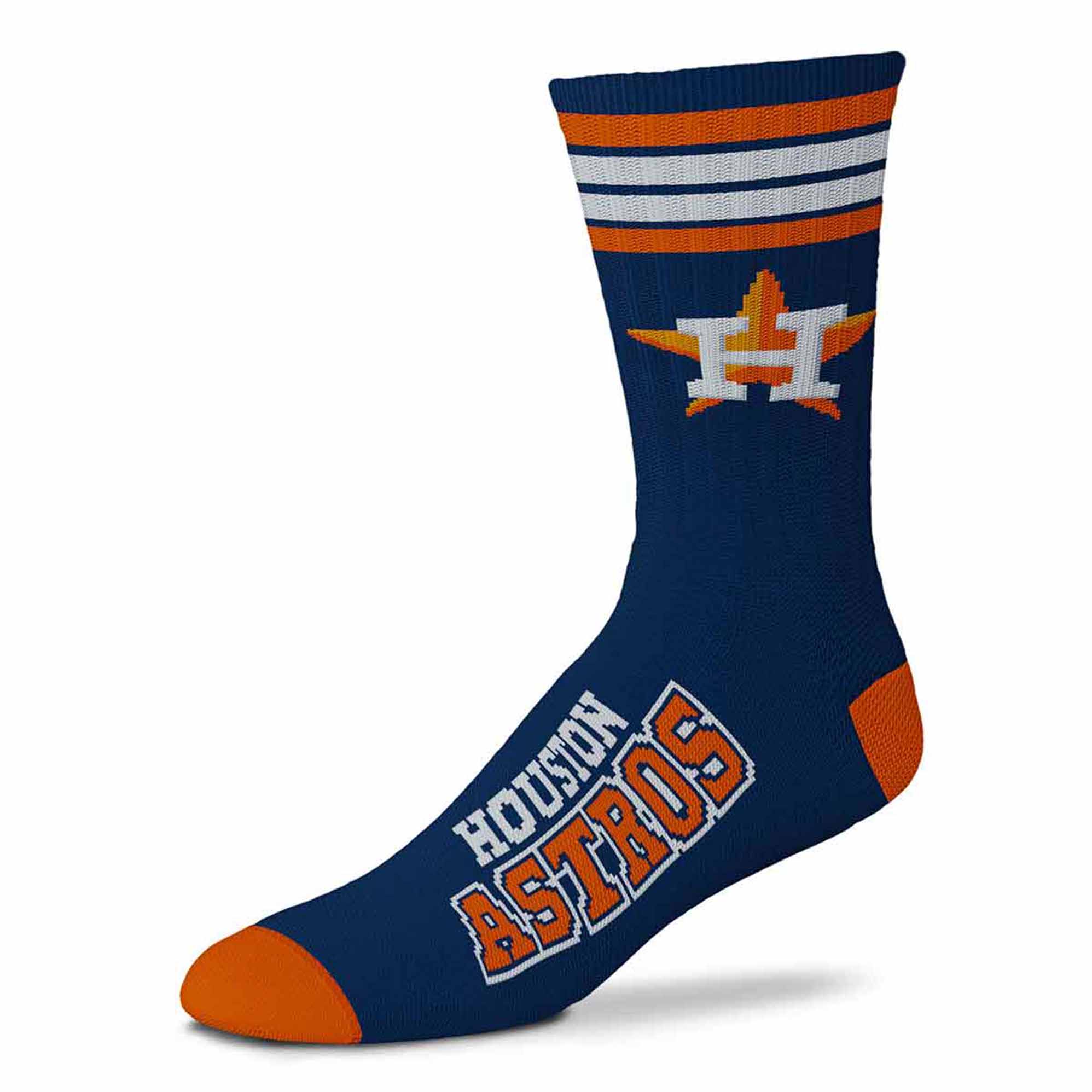 MLB 4-Stripe "Deuce" Performance Crew Socks - CHOOSE YOUR TEAM