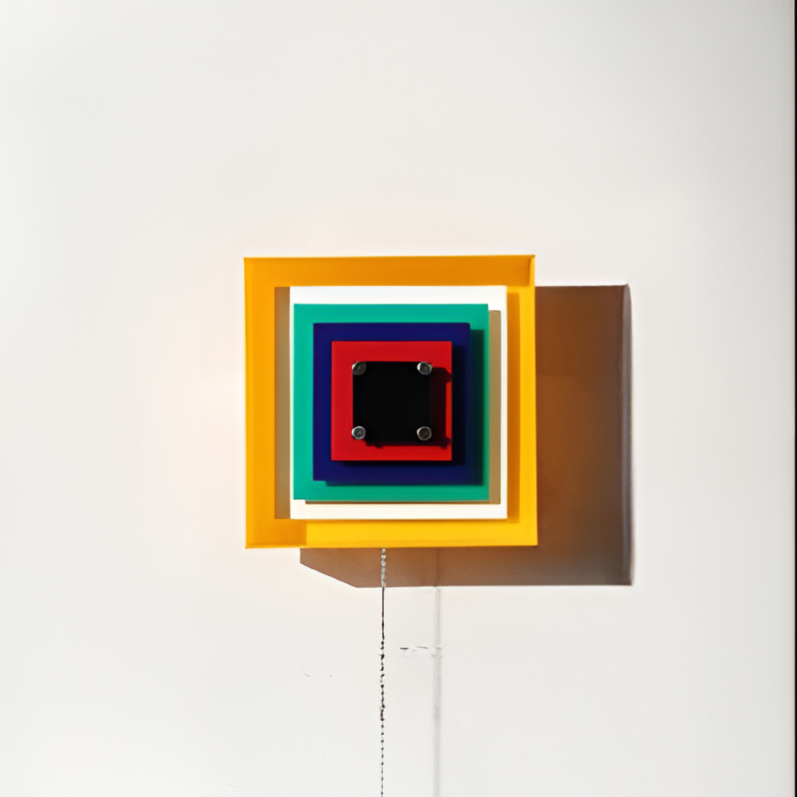 Applique da parete quadrata Memphis Bauhaus LED 1 luce