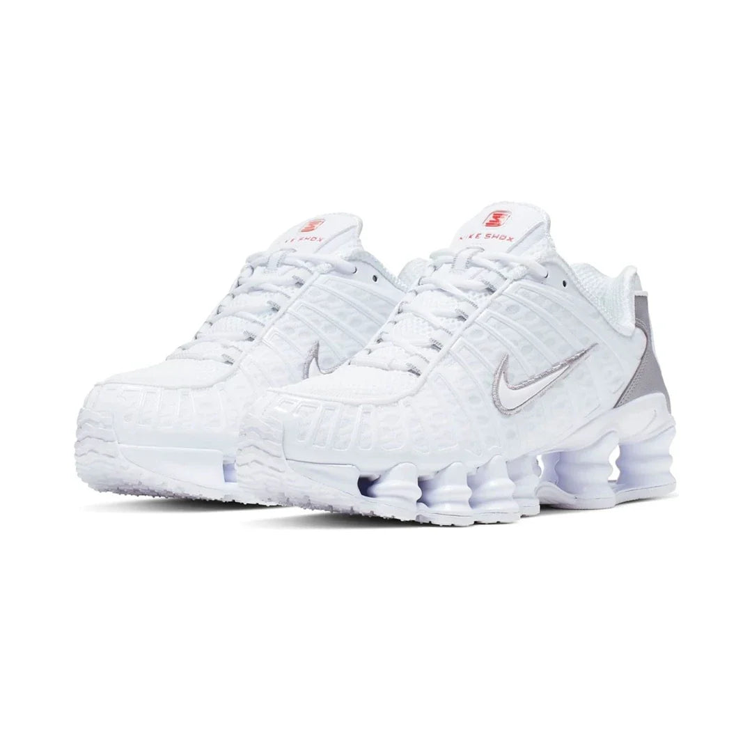 Nike Shox TL White Metallic Silver Max Orange W
