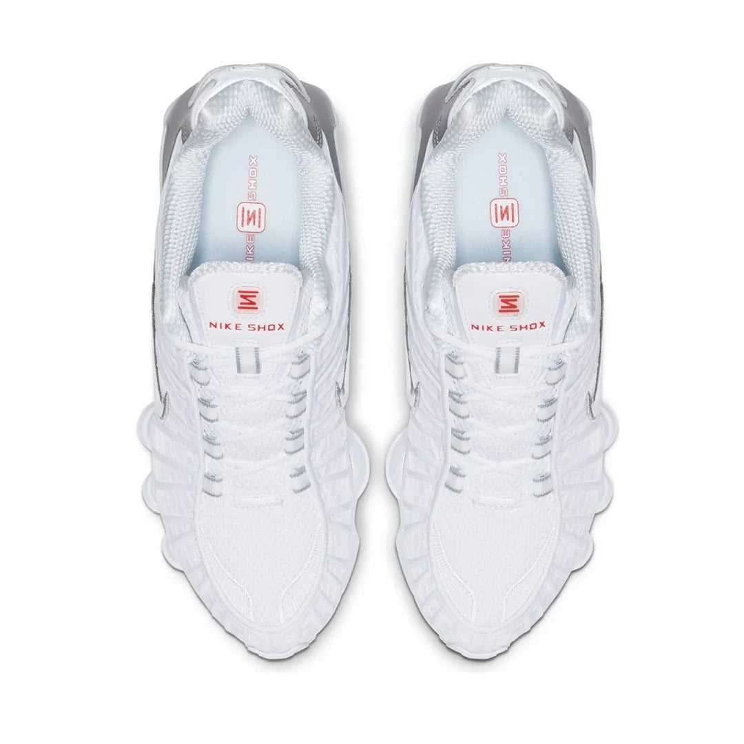 Nike Shox TL White Metallic Silver Max Orange W