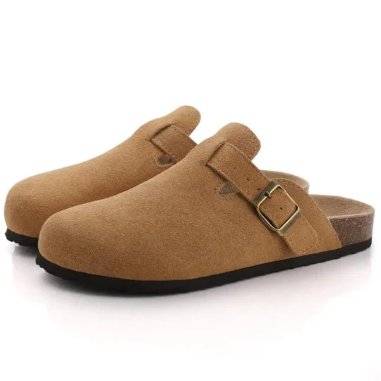 Women's  Suede Cork Slippers