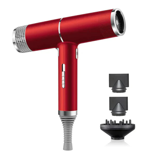 Asciugacapelli ionico professionale – Asciugacapelli ad alta velocità 110.000 RPM con diffusore e ugelli