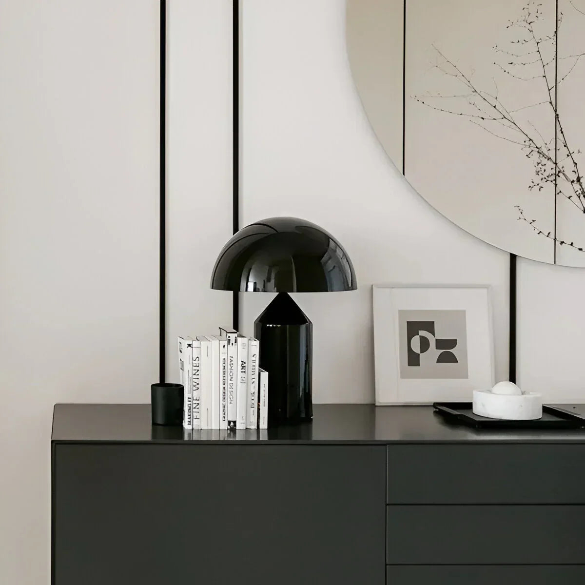 Nordic Brass Dome LED Table Lamp 3-Light