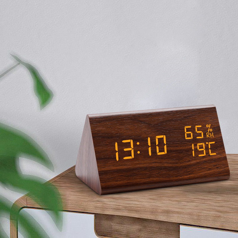 Smart LED Alarm Clock Sleek Digital Display with Temp Sensor