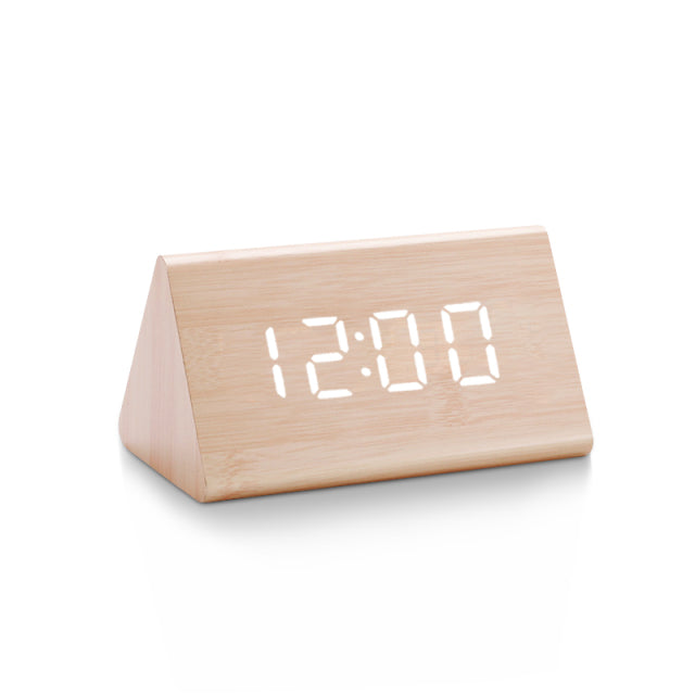 Smart LED Alarm Clock Sleek Digital Display with Temp Sensor