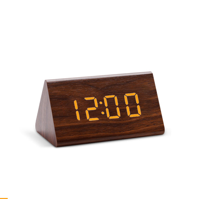 Smart LED Alarm Clock Sleek Digital Display with Temp Sensor