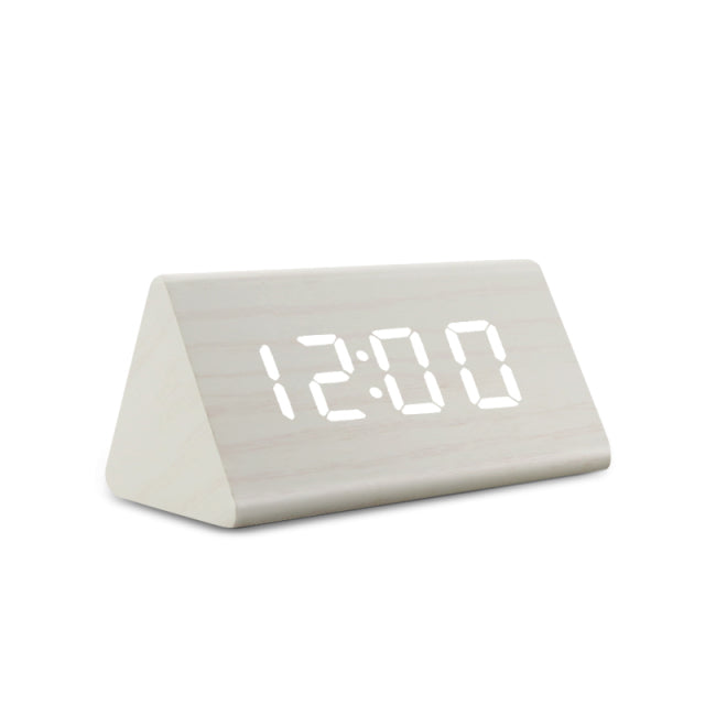 Smart LED Alarm Clock Sleek Digital Display with Temp Sensor