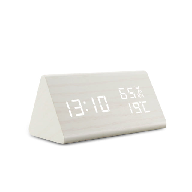 Smart LED Alarm Clock Sleek Digital Display with Temp Sensor