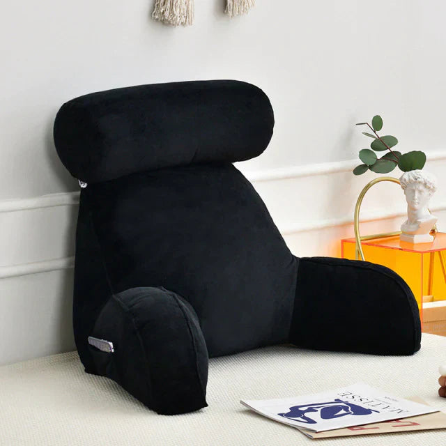 Reading Pillow with Arms – Backrest Support Cushion for Bed & Couch