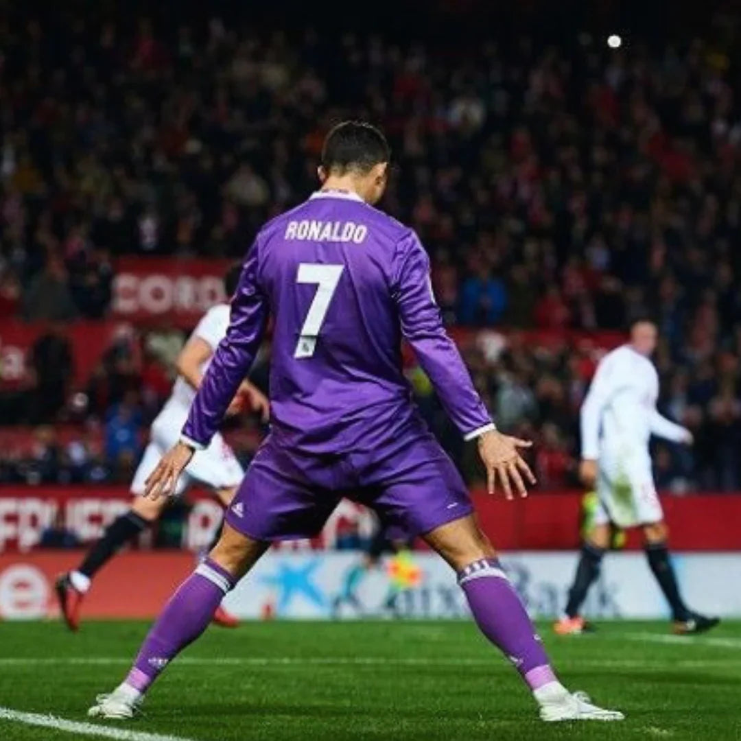 Cristiano Ronaldo CR7 Real Madrid Away Long Sleeve 2017 Jersey