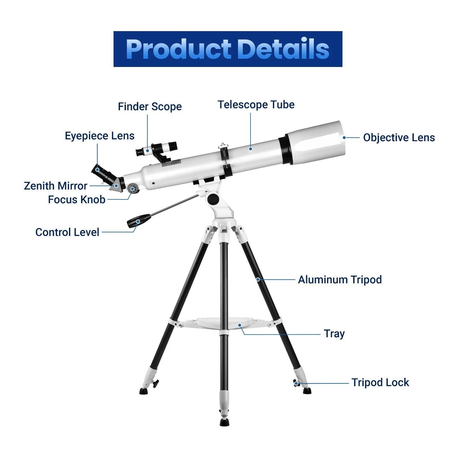 210x Magnification Telescope for Adults & Beginners – Star Tracking App & Pro-Level Design