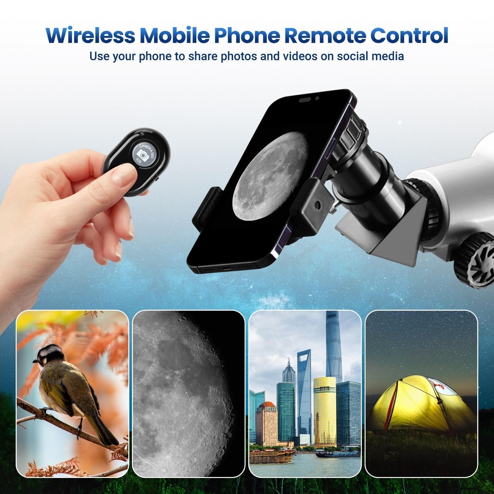 210x Magnification Telescope for Adults & Beginners – Star Tracking App & Pro-Level Design