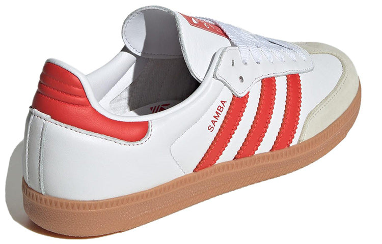 adidas Samba OG White Solar Red Gum W