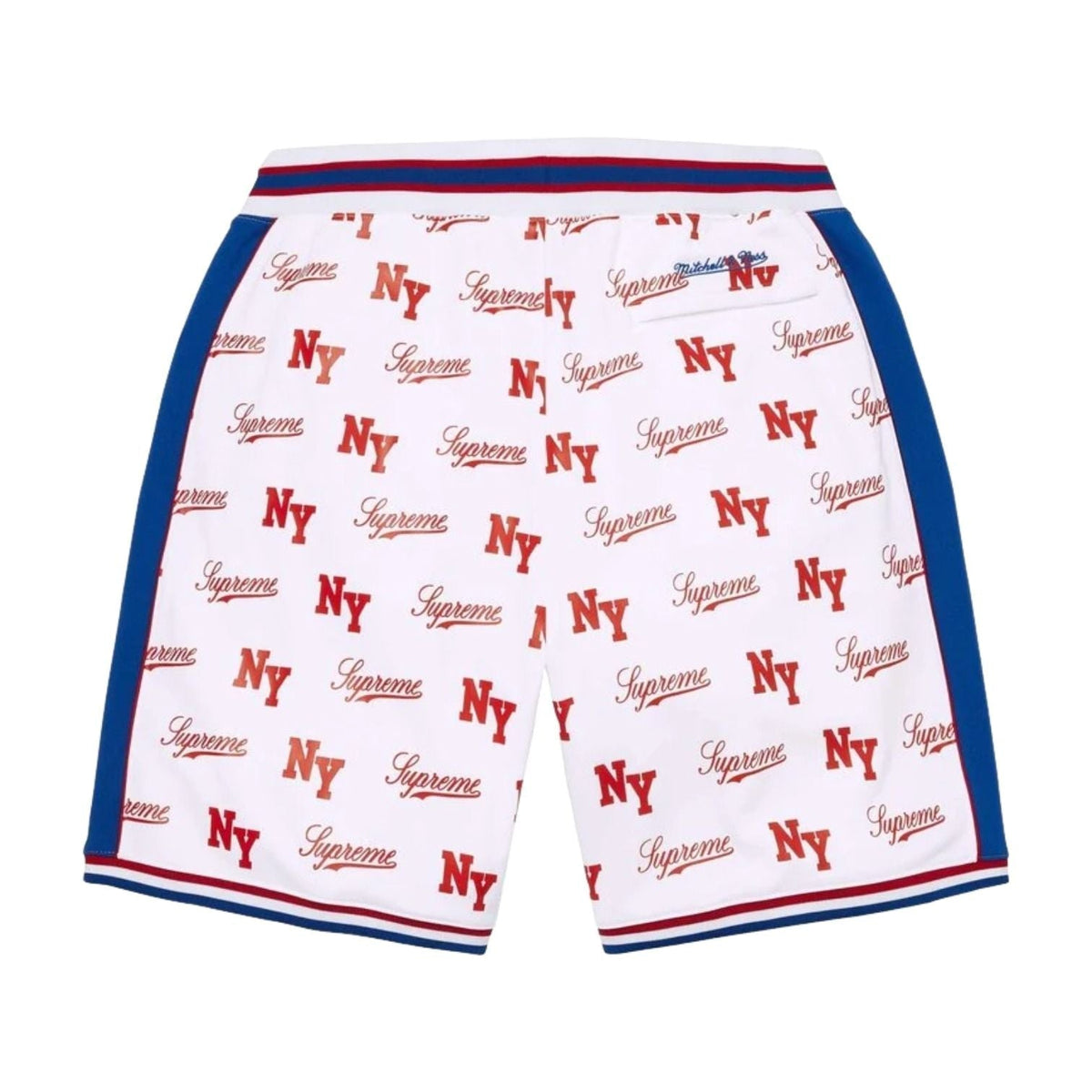 Supreme SS26 Monogram Basketball Short White