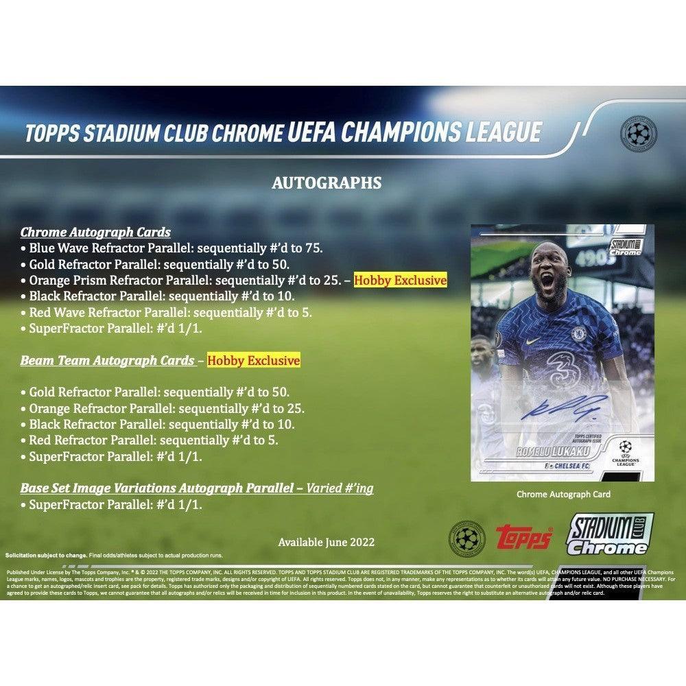 Topps - 2021/22 UEFA Champions League Stadium Club Chrome - Hobby Box
