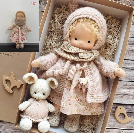 Puili | Handmade Waldorf Doll | Soft, Organic Toy for Emotional Development