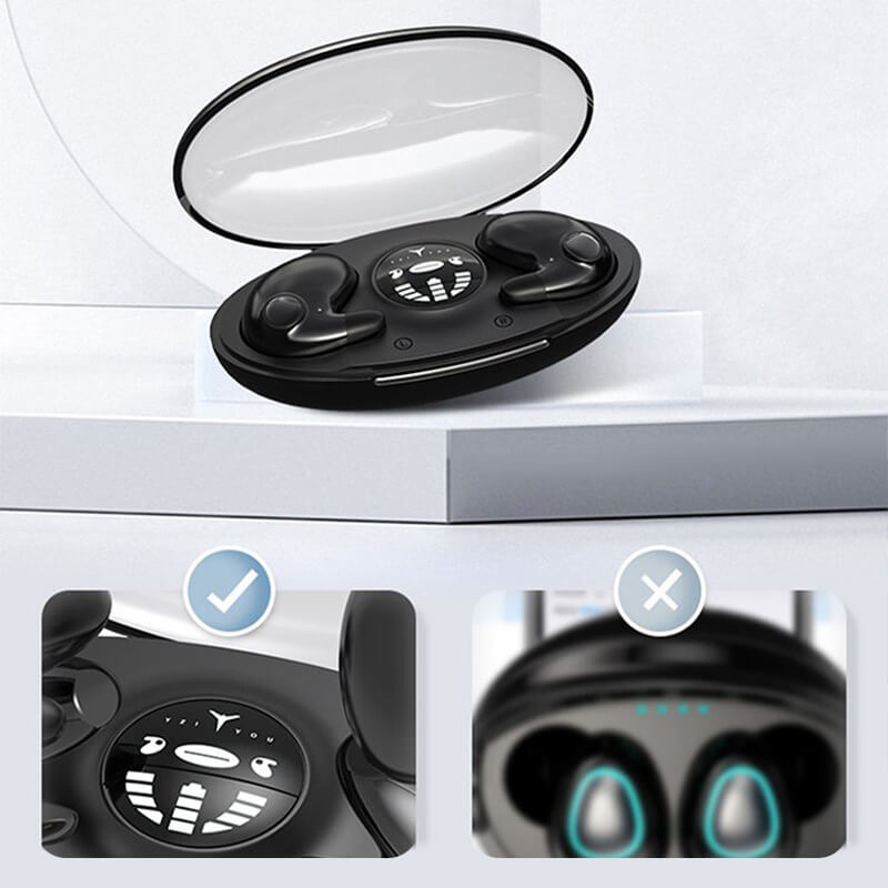 Auricolari invisibili wireless per dormire con cancellazione del rumore per chi dorme di lato